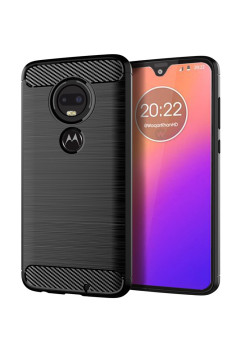 Husa Protectie, Flippy, pentru Motorola Moto G22, TPU Carbon, Negru