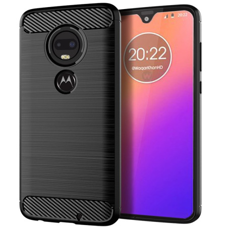 Husa Protectie, Flippy, pentru Motorola Moto G22, TPU Carbon, Negru