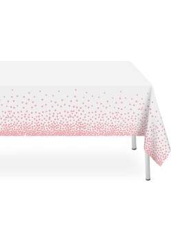 Fata de Masa, Flippy, din PEVA, Imprimeu Buline, 137 x 274 cm, Impermeabila, Fara Pete, Curatare Rapida, Roz