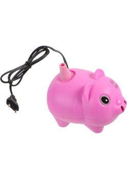 Pompa Electrica Pentru Umflat Baloane, 380 W, din Plastic, Model Porc, Roz
