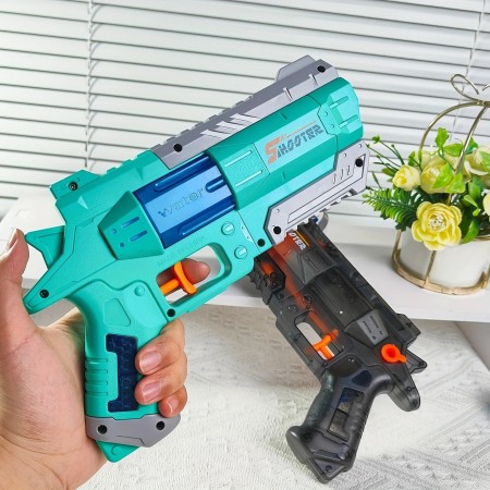Pistol Manual cu Apa, Flippy, Jucarie Pistol cu Apa Sigur Pentru Copii, Design Nou S-Shooter Atractiv, 23 x 14.5 cm, Verde