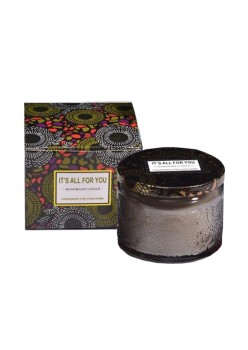 Lumanare Parfumata, Flippy, Model Borcan, Gri, Aroma de Lemn de Santal