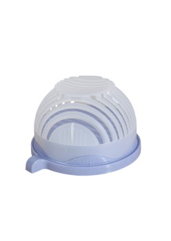 Bol Feliator pentru Salata, Flippy, Castron Multifunctional pentru Legume si Fructe, pentru Spalat si Taiat Legumele, cu Scurgere si Tocator, Ergonomic, Protectie pentru Maini, 21x18.5x11.5 cm, Mov