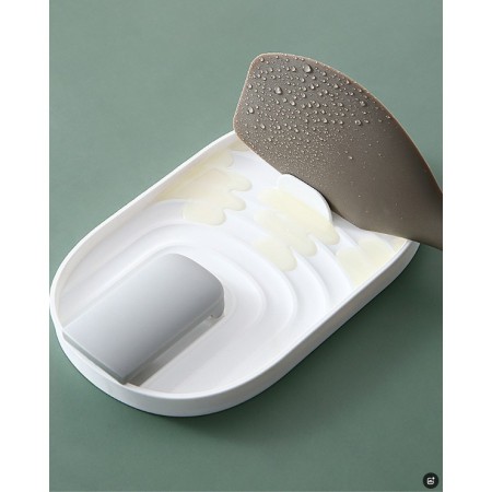 Suport Pliabil, Flippy, pentru Capace, Linguri, Multifunctional, Plasare pe Blatul de Bucatarie, 11.5x18x2.2 cm, Albastru inchis