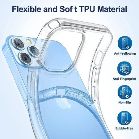 Husa de protectie Flippy compatibila cu Xiaomi Mi 11 Tpu 1.0 mm Transparent