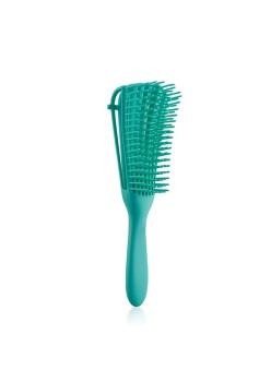 Perie flexibila pentru descalcire par cret umed si uscat, Flippy, Verde