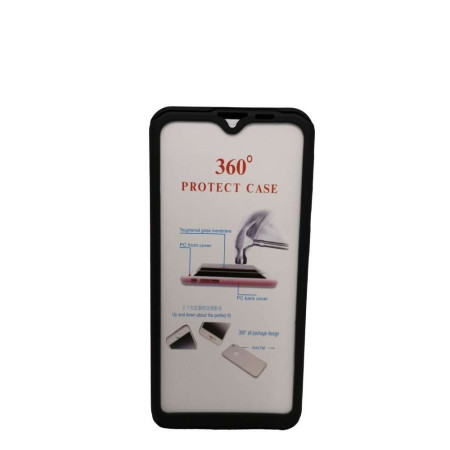 Husa de protectie Flippy compatibila cu Samsung Galaxy A20e Full Cover 360 Negru + Folie de protectie
