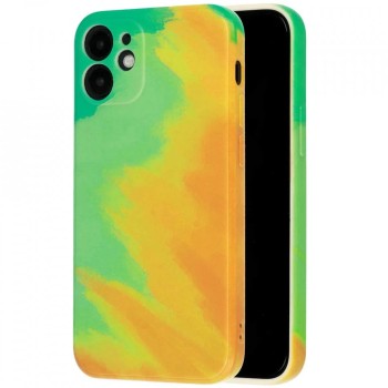 Husa protectie Flippy compatibila cu Apple iPhone 7/8G/SE2020 Tpu Ombre, Verde/Portocaliu