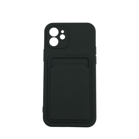 Husa protectie Flippy cu suport card compatibila cu Apple iPhone 7G/8G Negru