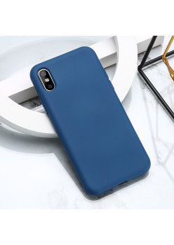 Husa de Protectie, Flippy, pentru Apple iPhone 16, Liquid Silicon, Albastru