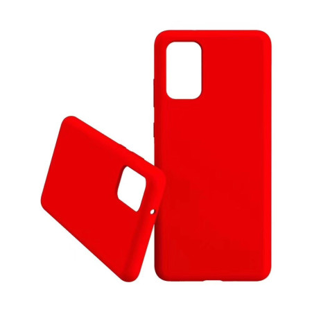 Husa protectie Flippy compatibila cu Samsung Galaxy S21 Ultra Liquid Silicone Case Rosu
