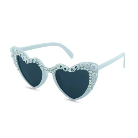 Ochelari Decorativi, Flippy, Model Bride to Be, cu Perle, pentru Nunta, din PC, 15.3 x 5.7 x 14.5 cm, Alb