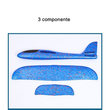 Avion Planor Polistiren 47 cm, Albastru – Jucarie Outdoor pentru Copii