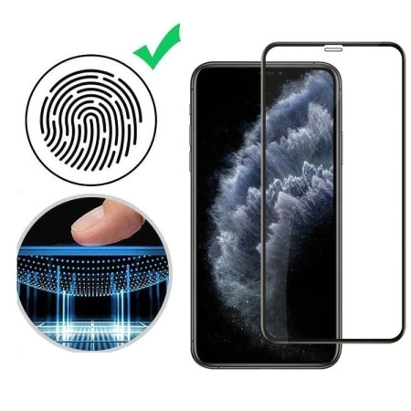 Folie Sticla securizata Flippy® compatibila cu Apple iPhone 13 / 13 Pro Full Glue Negru