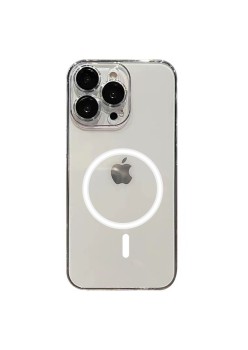 Husa protectie Flippy pentru Apple iPhone 13, MagSafe Silicone, Protectie si folie camera inclusa, protectie camera, Fumuriu