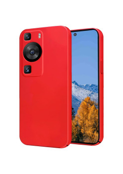 Husa de Protectie, Flippy, pentru Huawei P60 Pro, Liquid Silicon, cu Microfibra pe Interior, Protectie Antisoc, Compatibil Incarcare Wireless, Rosu