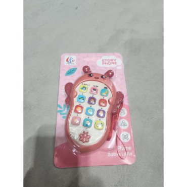 Jucarie Interactiva, Flippy, Telefon Inteligent, Model Albinuta, Functii Educative, Muzicale si Voce, 4-6 ani, 19 x 11.5 cm, din Plastic, Roz