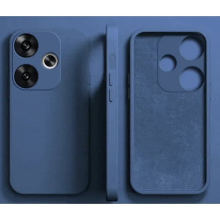 Husa de Protectie, Flippy, pentru Xiaomi Redmi Note 12 Pro 5G, Liquid Silicone, cu Microfibra pe Interior, Protectie Antisoc, Compatibil Incarcare Wireless, Albastru