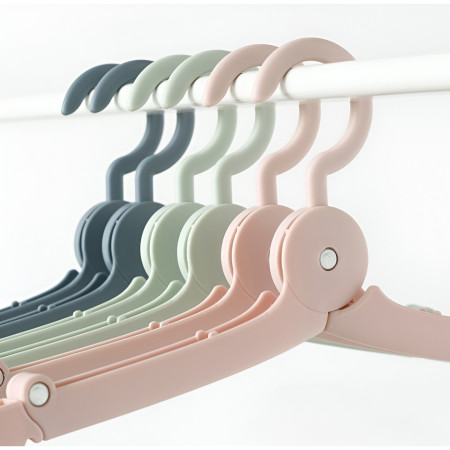 Umeras Pliabil de Calatorie, Flippy, Mini Cuier Portabil pentru Haine, Suport de Uscare, 14x7x1.4cm, Roz