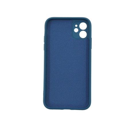 Husa protectie Flippy compatibila cu Apple iPhone 12 Liquid Silicone Case Albastru