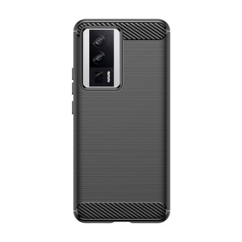 Husa Protectie, Flippy, pentru Xiaomi Redmi 12, TPU Carbon, Negru