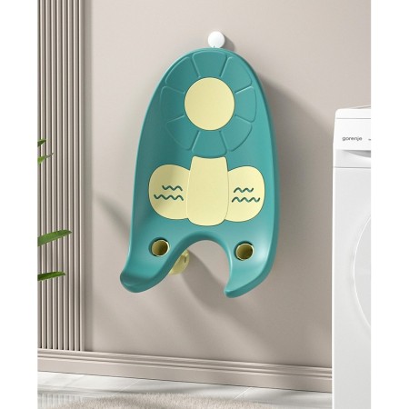 Suport de Baie Bebelusi, Flippy, 0-12 luni, Montare pe Chiuveta/Lavoar/Cada, Ventuze Antiderapante cu Intaltime Reglabila, 50 x 24 x 12.5 cm, Verde