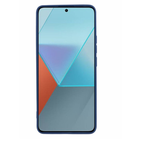 Husa de Protectie, Flippy, pentru Xiaomi Redmi Note 13 Pro Plus 5G, Liquid Silicone, cu Microfibra pe Interior, Protectie Antisoc, Compatibil Incarcare Wireless, Albastru