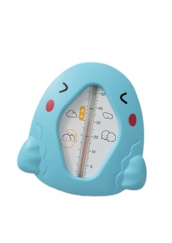 Termometru pentru Baie, Flippy, Plutitor, Rezistent la apa, Multifunctional, Model Gaina, 10.5x10.5x2.5 cm, Albastru