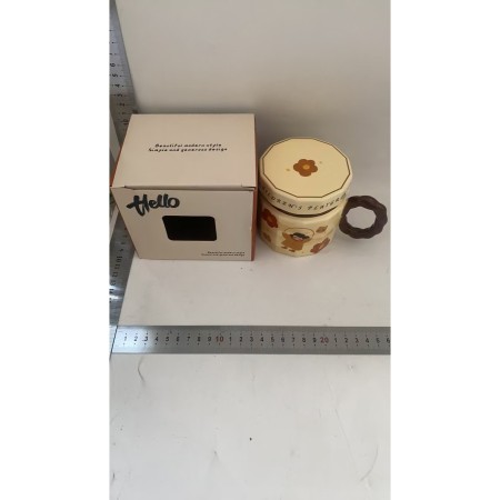 Cana ceramica, Flippy, Model Fata, cu capac, Model D