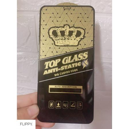 Folie ecran Flippy pentru iPhone 14 Pro, Sticla ESD, Top Glass, Anti-static, Negru