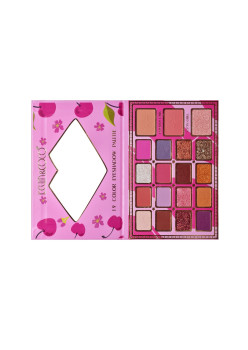 Paleta de Machiaj, KEVIN & COCO, Cherry Blossom. Fard de Pleoape, 19 culori, 19.2 x 12.8 x 1.4 cm