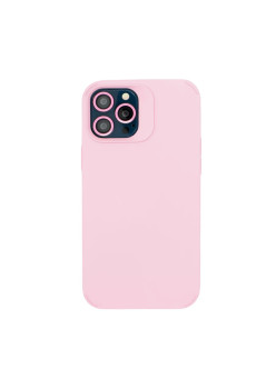 Husa Apple iPhone 14 Pro, Flippy, din Silicon Lichid, Interior din Microfibra, Lentile Fosforescente de Protectie Camera, Anti Amprenta, Rezistenta la Socuri, Roz