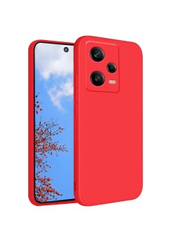 Husa de Protectie Matte TPU, Flippy, pentru Xiaomi Redmi 12 Pro, Protectie Camera, Antisoc, Antizgariere, Antialunecare, Acoperire Completa, Rosu