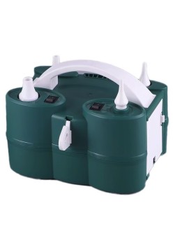 Pompa Electrica de Umflat Baloane, Flippy, cu Doua Iesiri, 220V, Putere 600W, Accesorii petrecere, Verde