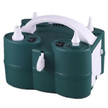 Pompa Electrica de Umflat Baloane, Flippy, cu Doua Iesiri, 220V, Putere 600W, Accesorii petrecere, Verde