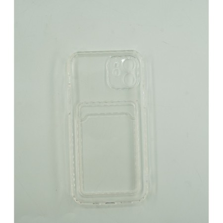 Husa protectie Flippy cu suport card compatibila cu Samsung Galaxy A72 Transparent