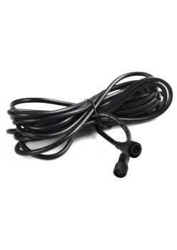 Cablu prelungitor IP65 Flippy,  pentru lampi solare, material cauciuc si cupru, 2 Pini mama- tata, waterproof, 5 metri, negru