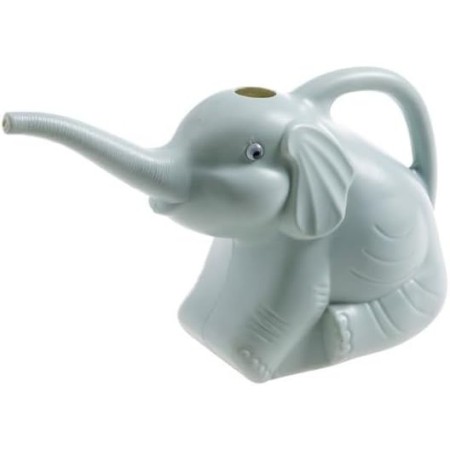 Stropitoare Copii în Formă de Elefant, 1.5L, Plastic Ușor, Albastră, pentru Udat Plante Ghiveci și Grădină, 19.5x17x11.8 cm