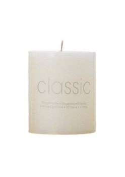 Lumanare Decorativa, Flippy, din Parafina, Cilindrica, Fara Fum si Fara Parfum, 7 x 7 cm, 260 g, Ardere 36h, Ivory Alb