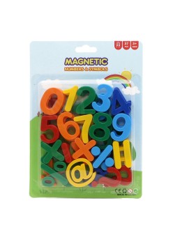 Set 37 Cifre si Simboluri Magnetice pentru Frigider, Flippy, Multicolor