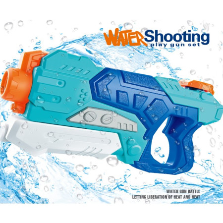 Pistol cu Apă pentru Copii și Adulți, 6+ ani, cu Rezervor Mare, Jet Puternic, 500ML, Albastru
