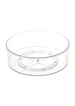 Suport Rotativ pentru Condimente, Flippy, Multifunctional, Rotund, 360 de Grade, pentru Bucatarie, Plastic, 30.5x30.5x10 cm, Transparent