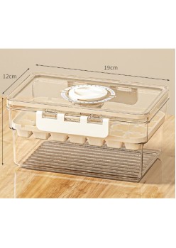 Formă De Gheață Flippy, Pentru Frigider, Din Material Alimentar, Cu Presiune, Mold De Gheață Cu Un Singur Strat, Culoare Albă Lăptoasă