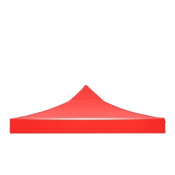 Prelată Copertină Acoperiș Cort Tip Pavilion 1.9 x 1.9 m, Oxford 700D, Cauciucat, Impermeabilă – Roșu