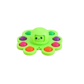 Jucarie Pop It, Flippy, Fidget Toy, Antistres, Senzoriala, Crab, Verde