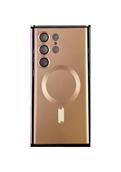 Husa de protectie Flippy, cu incarcare Wireless, Tehnologie Magsafe, pentru  Samsung Galaxy S23 Ultra , Rose Gold
