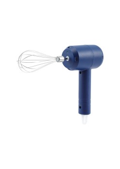 Mixer Electric fara Fir, Flippy, pentru Oua Smantana Frisca, Maner Plastic, Usor de Utilizat si Depozitat, 3 Accesorii, Albastru Inchis