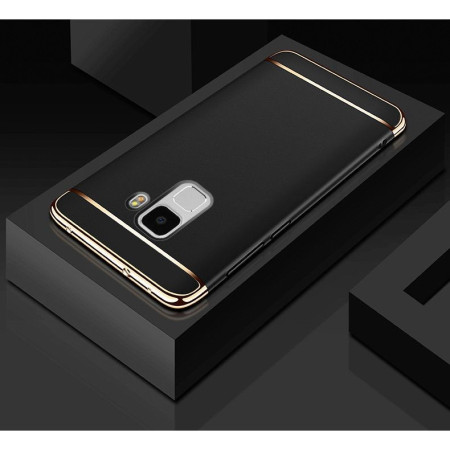 Husa Samsung Galaxy S9 Plus Luxury Plating 3 in 1 Negru