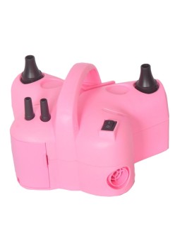 Pompa Electrica de Umflat Baloane, Flippy, cu Doua Iesiri, 220V, Putere 600W, Accesorii petrecere, Roz