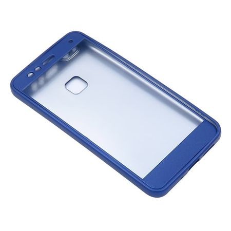 Husa Huawei P10 Plus Full Silicone 360 Albastru + Folie de protectie